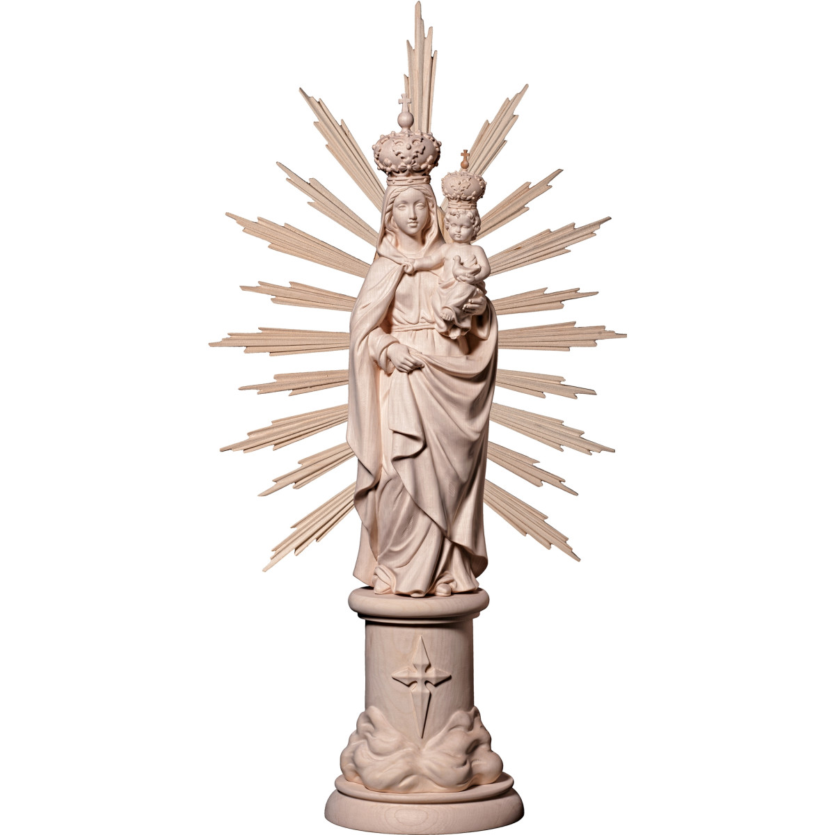 Virgen del Pilar con aureola
